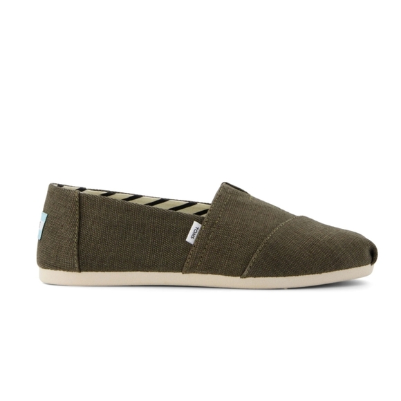 NWT TOMS Alpargata Heritage Canvas, Size 7.5, Color Canteen Green - Picture 4 of 13